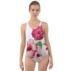 Flawers Cut-out Back One Piece Swimsuit by goljakoff