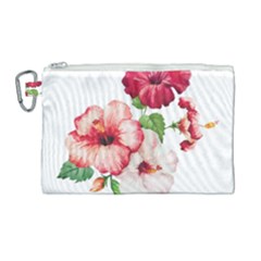 Flawers Canvas Cosmetic Bag (large)