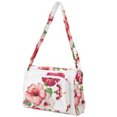 Flawers Front Pocket Crossbody Bag by goljakoff