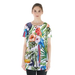 Jungle Skirt Hem Sports Top by goljakoff