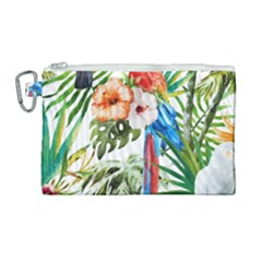 Jungle Canvas Cosmetic Bag (large) by goljakoff