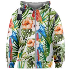 Jungle Kids  Zipper Hoodie Without Drawstring by goljakoff