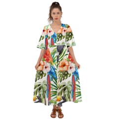 Jungle Kimono Sleeve Boho Dress by goljakoff