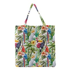 Jungle birds Grocery Tote Bag