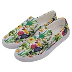 Jungle Birds Men s Canvas Slip Ons by goljakoff