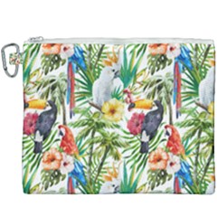 Jungle Birds Canvas Cosmetic Bag (xxxl) by goljakoff