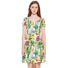 Jungle Birds Inside Out Cap Sleeve Dress by goljakoff