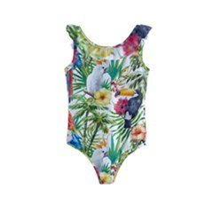 Jungle Birds Kids  Frill Swimsuit by goljakoff