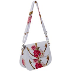 Flowers Anchor Saddle Handbag by goljakoff