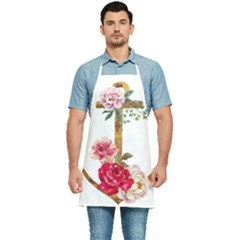 Flowers Anchor Kitchen Apron by goljakoff