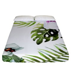 Flowers Fitted Sheet (king Size) by goljakoff