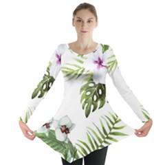 Flowers Long Sleeve Tunic  by goljakoff