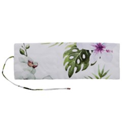 Flowers Roll Up Canvas Pencil Holder (m) by goljakoff