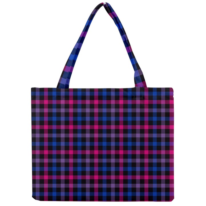 Bisexual Pride Checkered Plaid Mini Tote Bag