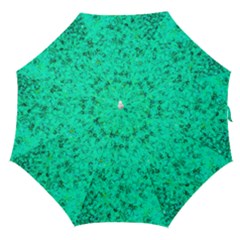 Aqua Marine Glittery Sequins Straight Umbrellas by essentialimage