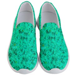 Aqua Marine Glittery Sequins Men s Lightweight Slip Ons by essentialimage