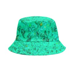 Aqua Marine Glittery Sequins Inside Out Bucket Hat