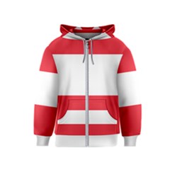 Flag Of Austria Kids  Zipper Hoodie by FlagGallery