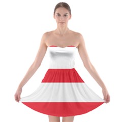 Flag Of Austria Strapless Bra Top Dress by FlagGallery