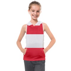 Flag Of Austria Kids  Sleeveless Hoodie