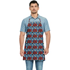 Red And Blue Kitchen Apron