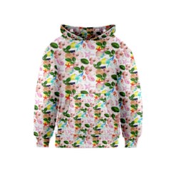 Painted Flowers Kids  Pullover Hoodie by Sparkle