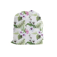 Summer Flowers Drawstring Pouch (large) by goljakoff