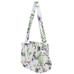 Summer Flowers Rope Handles Shoulder Strap Bag by goljakoff