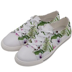 Summer Flowers Women s Low Top Canvas Sneakers by goljakoff