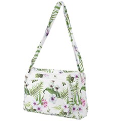 Summer Flowers Front Pocket Crossbody Bag by goljakoff