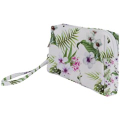Summer Flowers Wristlet Pouch Bag (small) by goljakoff
