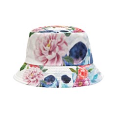 Skull And Flowers Inside Out Bucket Hat by goljakoff