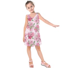 Rose Flowers Kids  Sleeveless Dress