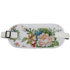 Vintage Flowers Rounded Waist Pouch by goljakoff
