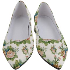 Vintage Flowers Pattern Women s Block Heels  by goljakoff