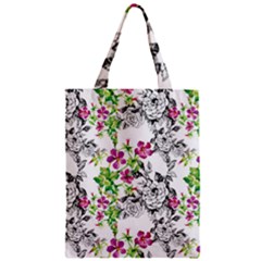 Flowers Zipper Classic Tote Bag by goljakoff