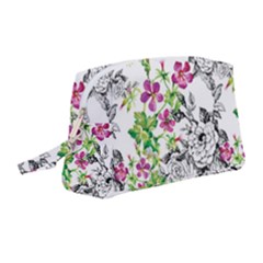 Flowers Wristlet Pouch Bag (medium) by goljakoff