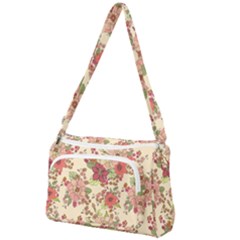 Vintage Garden Flowers Front Pocket Crossbody Bag by goljakoff