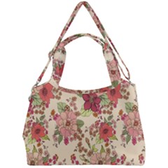 Vintage Garden Flowers Double Compartment Shoulder Bag by goljakoff