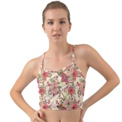 Vintage Garden Flowers Mini Tank Bikini Top by goljakoff