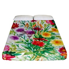 Summer Flowers Fitted Sheet (king Size) by goljakoff