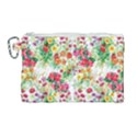 Summer flowers pattern Canvas Cosmetic Bag (Large) View1