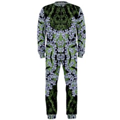 Calm In The Flower Forest Of Tranquility Ornate Mandala Onepiece Jumpsuit (men)  by pepitasart