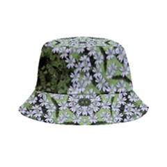 Calm In The Flower Forest Of Tranquility Ornate Mandala Bucket Hat by pepitasart