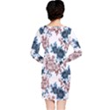 Blue and rose flowers Long Sleeve Nightdress View2