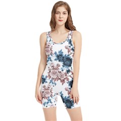 Blue And Rose Flowers Women s Wrestling Singlet by goljakoff