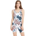 Blue and rose flowers Women s Wrestling Singlet View1