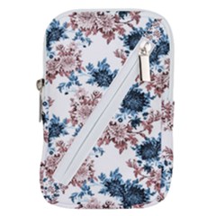 Blue And Rose Flowers Belt Pouch Bag (small) by goljakoff