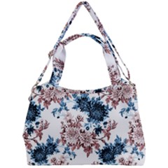 Blue And Rose Flowers Double Compartment Shoulder Bag by goljakoff