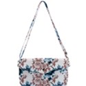 Blue and rose flowers Removable Strap Clutch Bag View1